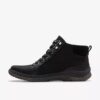 Botines Chelsea de cuero negro impermeables Orlene Top para mujer