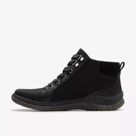 Botines Chelsea de cuero negro impermeables Orlene Top para mujer