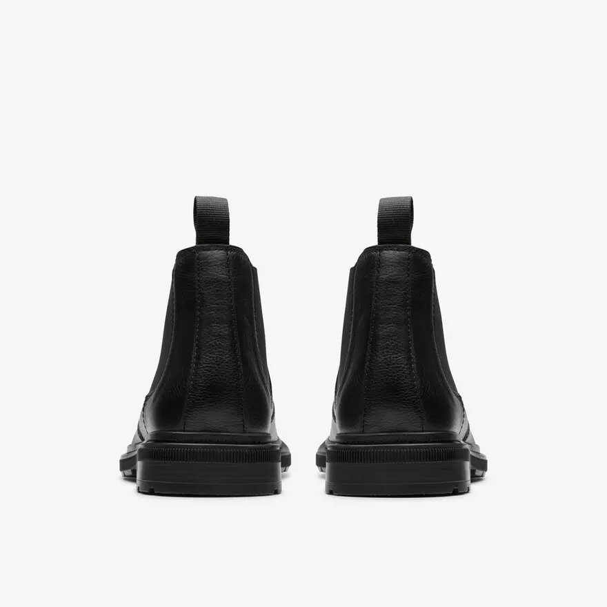 Botines Chelsea de cuero negro para hombre Burchill Up Botines Chelsea de cuero negro para hombre Burchill Up