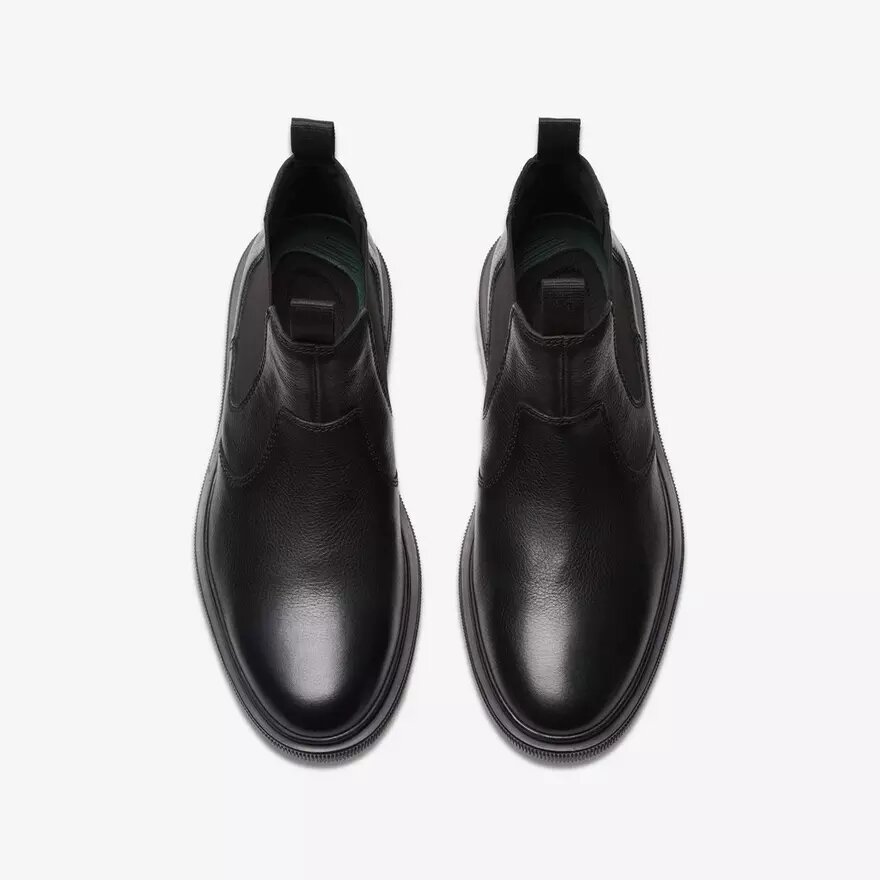 Botines Chelsea de cuero negro para hombre Burchill Up Botines Chelsea de cuero negro para hombre Burchill Up