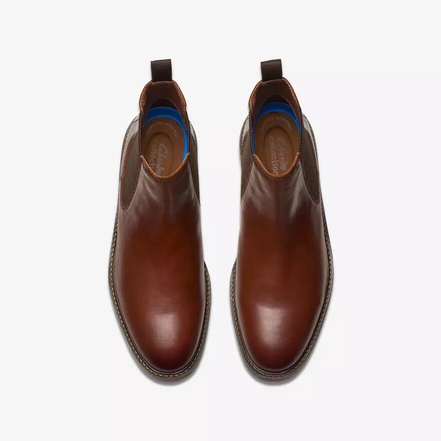 Botines Chelsea Jaxen Easy de cuero marrón claro para hombre Botines Chelsea Jaxen Easy de cuero marrón claro para hombre