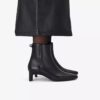 Botines de cuero negro Edina Up para mujer Botines de cuero negro Edina Up para mujer