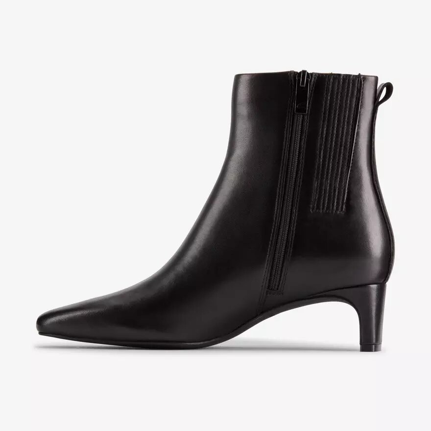 Botines de cuero negro Edina Up para mujer Botines de cuero negro Edina Up para mujer