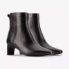 Botines de cuero negro Edina Up para mujer Botines de cuero negro Edina Up para mujer