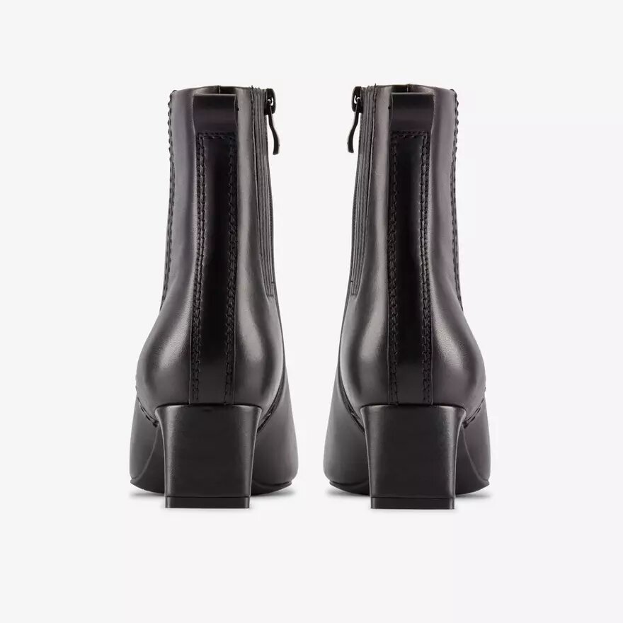 Botines de cuero negro Edina Up para mujer Botines de cuero negro Edina Up para mujer