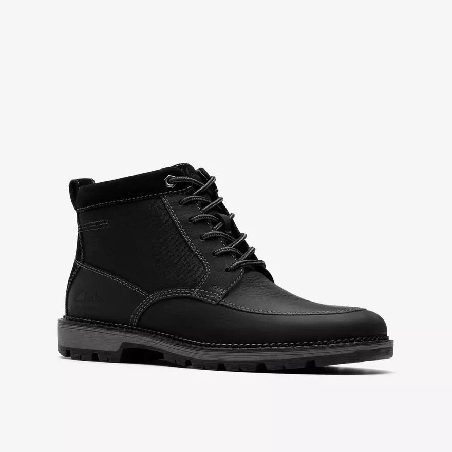 Botines de cuero negro Maplewalk Rise para hombre Botines de cuero negro Maplewalk Rise para hombre
