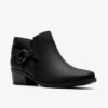 Botines de mujer Danyelle Gema de piel aceitada negra Botines de mujer Danyelle Gema de piel aceitada negra