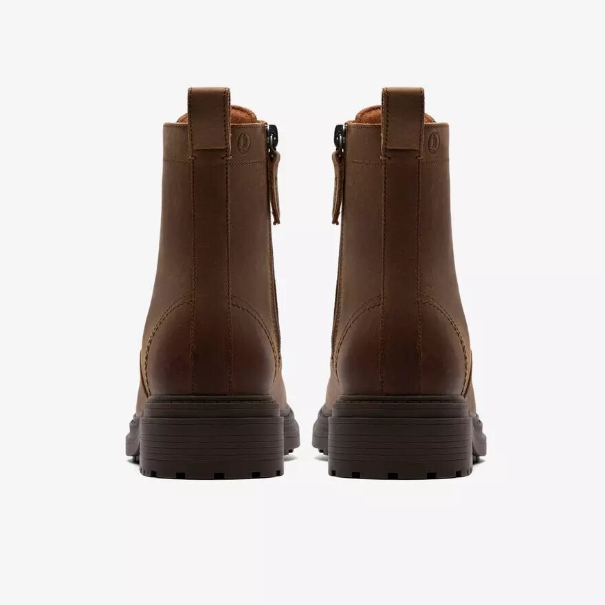 Botines de mujer estilo Orinoco3 en piel color nogal Botines de mujer estilo Orinoco3 en piel color nogal