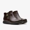 Botines de piel marrón oscuro Certina Joy para mujer