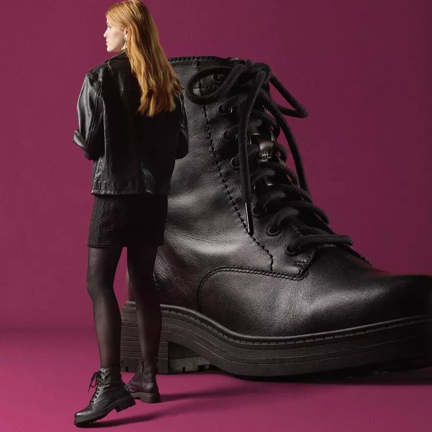 Botines de piel negra para mujer modelo Orinoco3 Botines de piel negra para mujer modelo Orinoco3