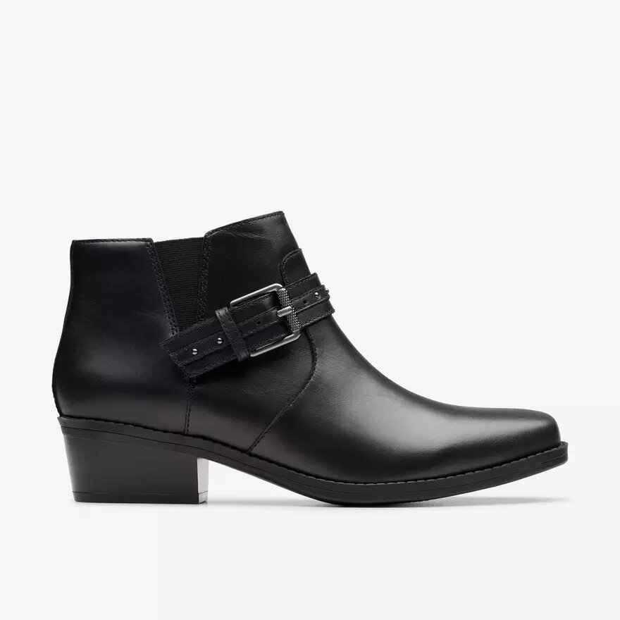 Botines de piel negros Danyelle Wish para mujer Botines de piel negros Danyelle Wish para mujer