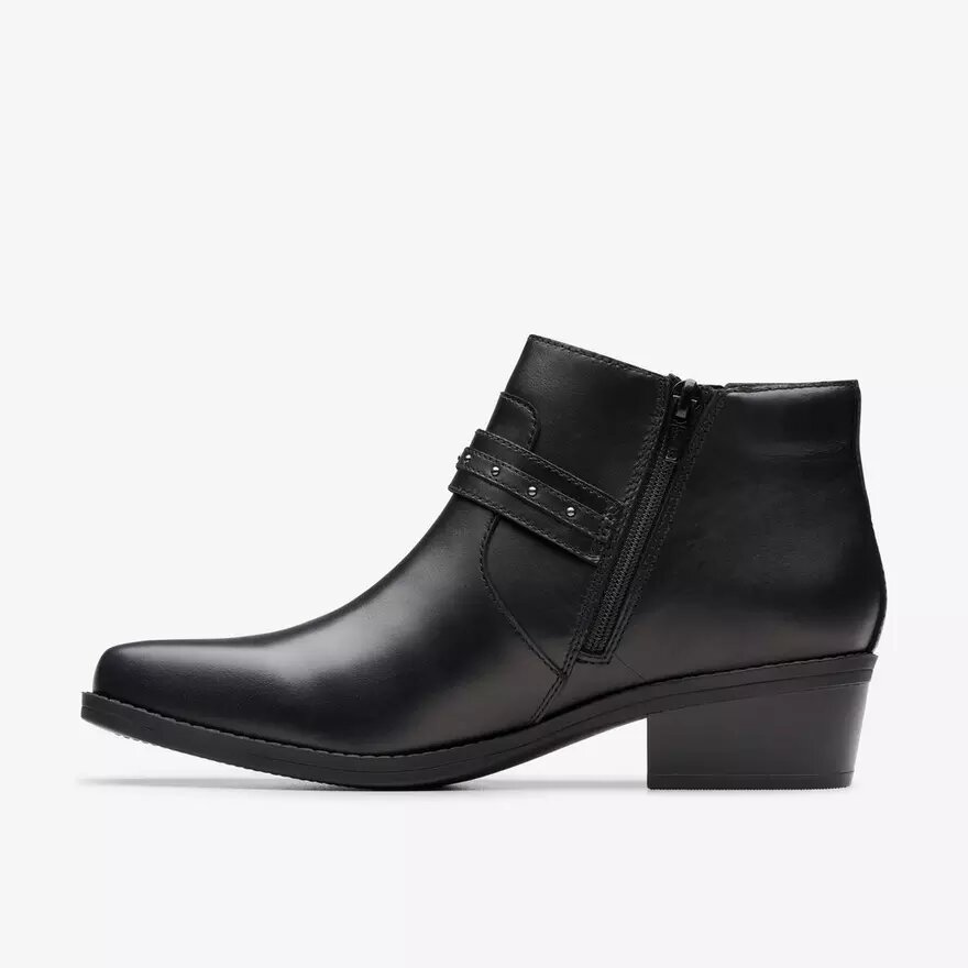 Botines de piel negros Danyelle Wish para mujer Botines de piel negros Danyelle Wish para mujer