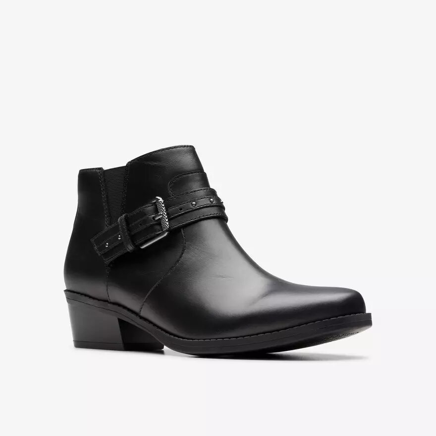 Botines de piel negros Danyelle Wish para mujer Botines de piel negros Danyelle Wish para mujer