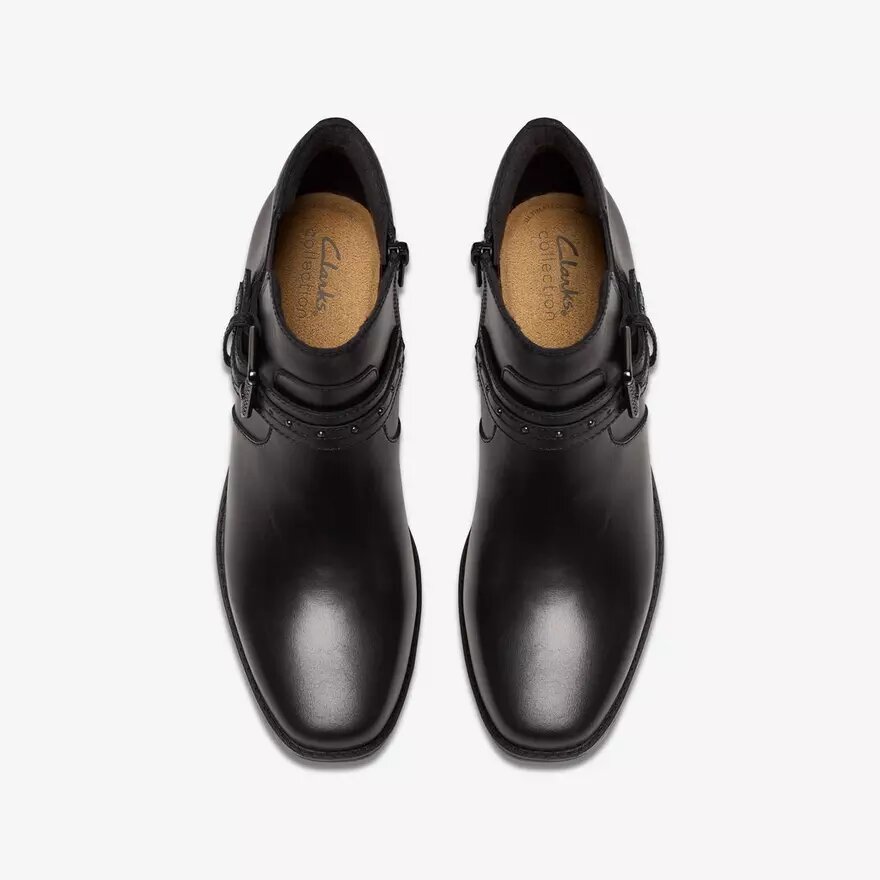 Botines de piel negros Danyelle Wish para mujer Botines de piel negros Danyelle Wish para mujer
