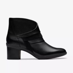 Botines de piel negros Shaya Sky para mujer