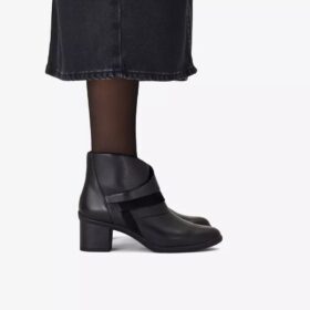 Botines de piel negros Shaya Sky para mujer