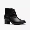Botines de piel negros Shaya Sky para mujer