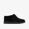 Botines Desert Trek para niño, de ante negro, talla mayor, EE. UU.
