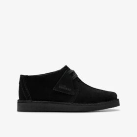 Botines Desert Trek para niño, de ante negro, talla mayor, EE. UU.