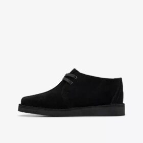 Botines Desert Trek para niño, de ante negro, talla mayor, EE. UU.