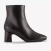 Botines Fernie Zip de cuero negro para mujer Botines Fernie Zip de cuero negro para mujer