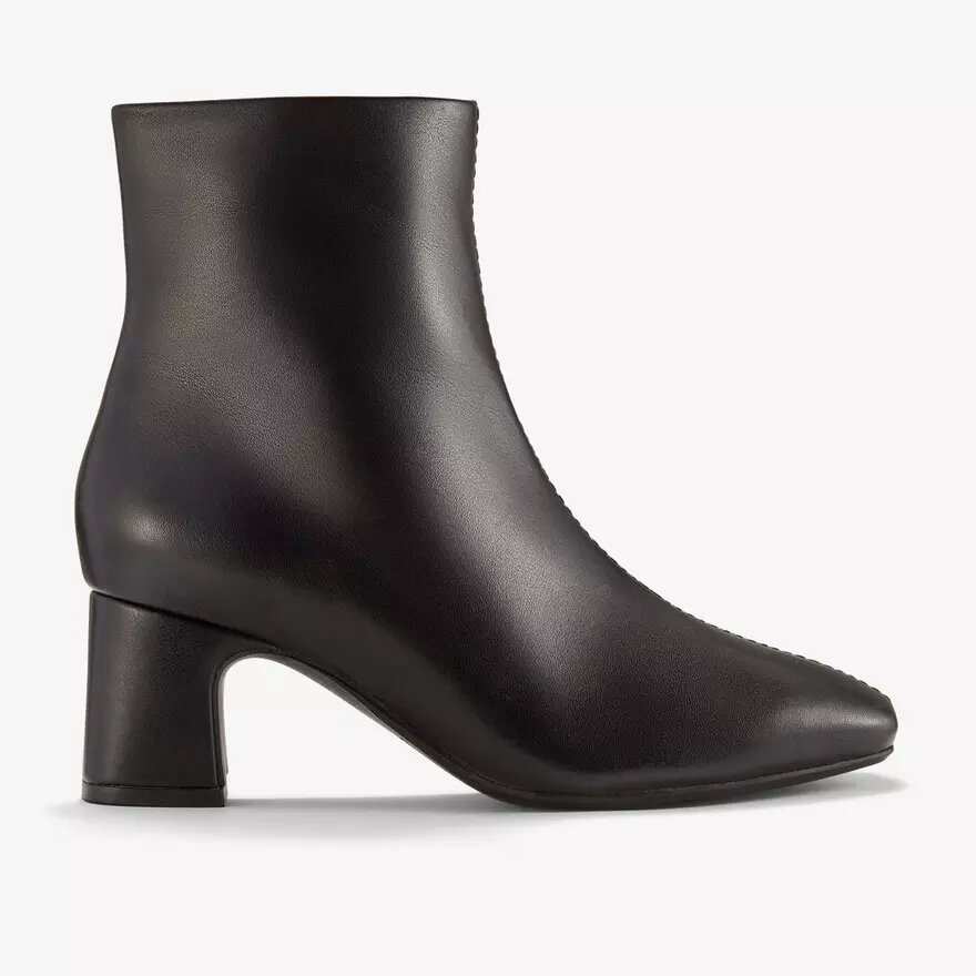 Botines Fernie Zip de cuero negro para mujer Botines Fernie Zip de cuero negro para mujer