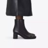 Botines Fernie Zip de cuero negro para mujer Botines Fernie Zip de cuero negro para mujer