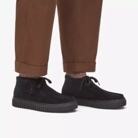Botines Torhill Hi de ante negro