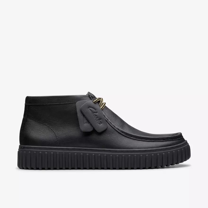 Botines Torhill Hi de cuero negro para hombre Botines Torhill Hi de cuero negro para hombre