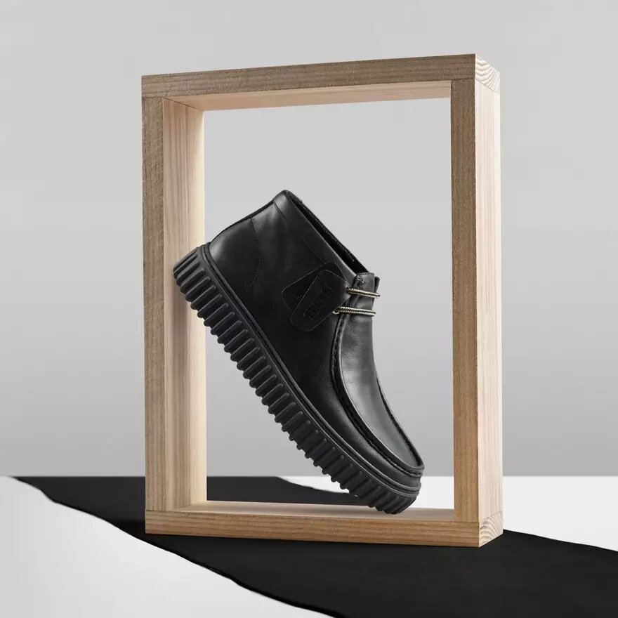 Botines Torhill Hi de cuero negro para hombre Botines Torhill Hi de cuero negro para hombre