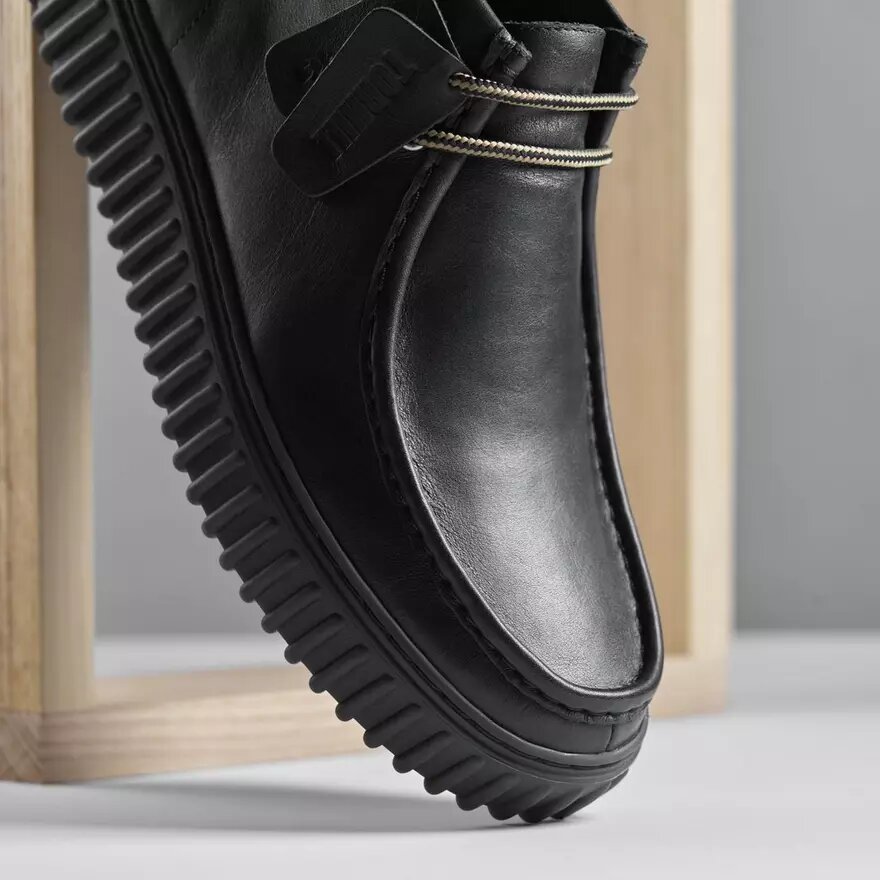 Botines Torhill Hi de cuero negro para hombre Botines Torhill Hi de cuero negro para hombre