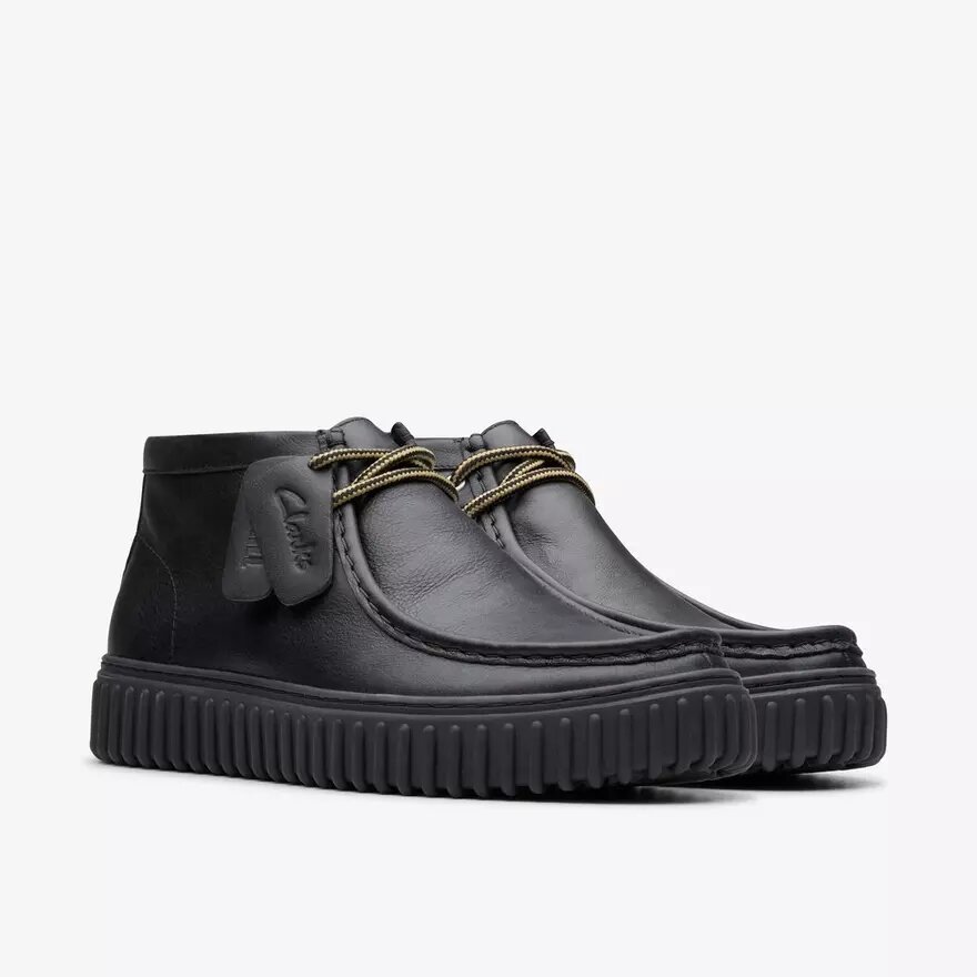 Botines Torhill Hi de cuero negro para hombre Botines Torhill Hi de cuero negro para hombre