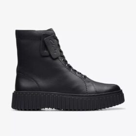 Botines Torhill Rise de piel negra para mujer (EE. UU.)