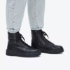 Botines Torhill Rise de piel negra para mujer (EE. UU.)