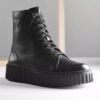 Botines Torhill Rise de piel negra para mujer (EE. UU.)