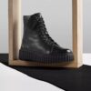 Botines Torhill Rise de piel negra para mujer (EE. UU.)