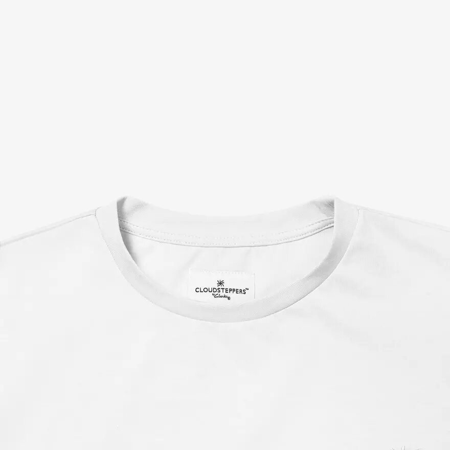 Camiseta Cloudsteppers Core, blanca Camiseta Cloudsteppers Core, blanca