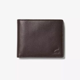 Cartera clásica para hombre «Pebble» plegable y delgada, marrón, EE. UU.