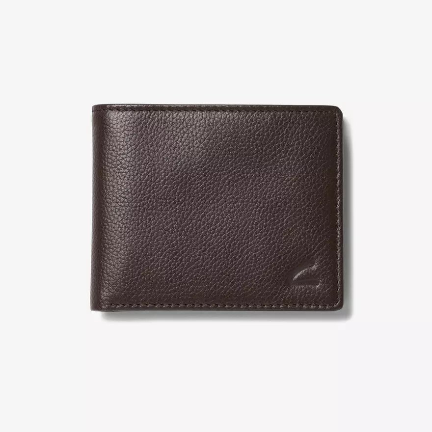Cartera clásica para hombre «Pebble» plegable y delgada, marrón, EE. UU. Cartera clásica para hombre «Pebble» plegable y delgada, marrón, EE. UU.