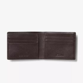 Cartera clásica para hombre «Pebble» plegable y delgada, marrón, EE. UU.