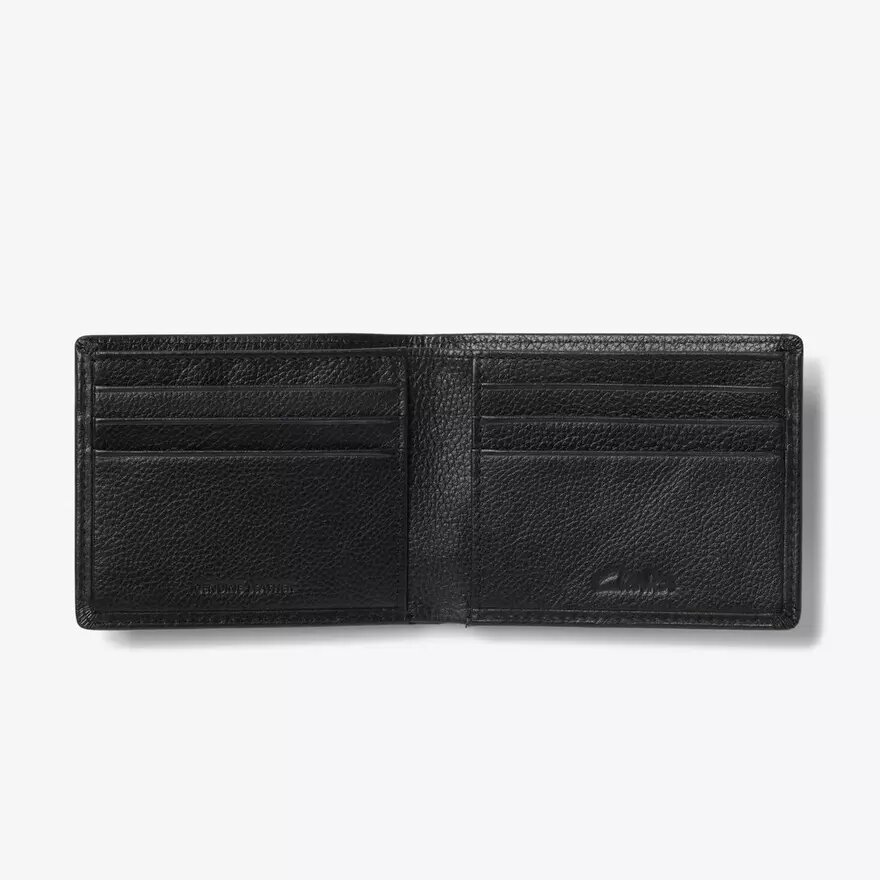 Cartera clásica para hombre «Pebble Slimfold», negra, EE. UU. Cartera clásica para hombre «Pebble Slimfold», negra, EE. UU.