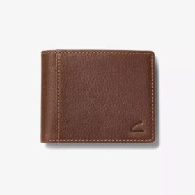 Cartera para hombre «Weathered Pebble» de pliegue fino, marrón — Carteras EE. UU.