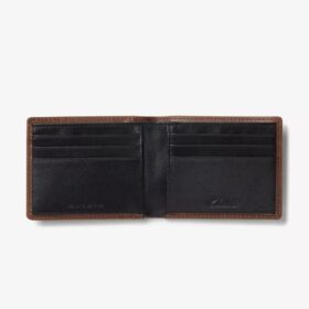 Cartera para hombre «Weathered Pebble» de pliegue fino, marrón — Carteras EE. UU.