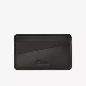 Cartera para tarjetas de hombre «Buff Waxy», negra, EE. UU.