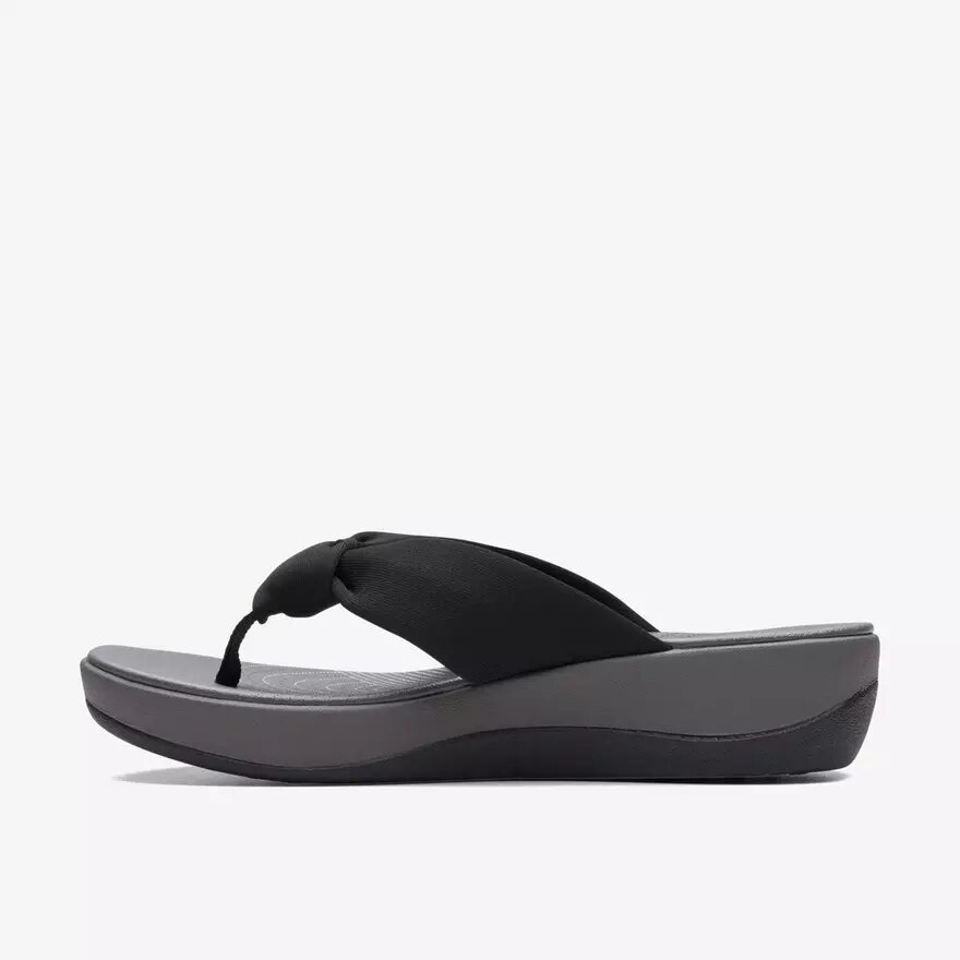 Chanclas Arla Glison para mujer, de tejido negro Cloudsteppers™ Chanclas Arla Glison para mujer, de tejido negro Cloudsteppers™