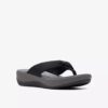 Chanclas Arla Glison para mujer, de tejido negro Cloudsteppers™ Chanclas Arla Glison para mujer, de tejido negro Cloudsteppers™