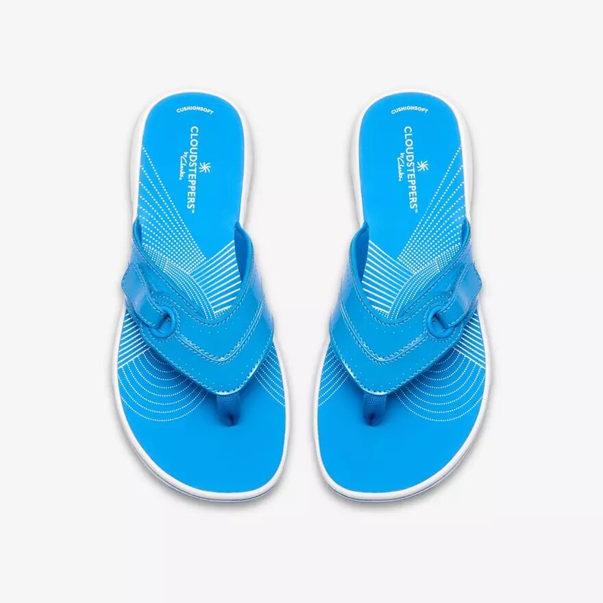Chanclas Breeze Reyna azul brillante para mujer Chanclas Breeze Reyna azul brillante para mujer
