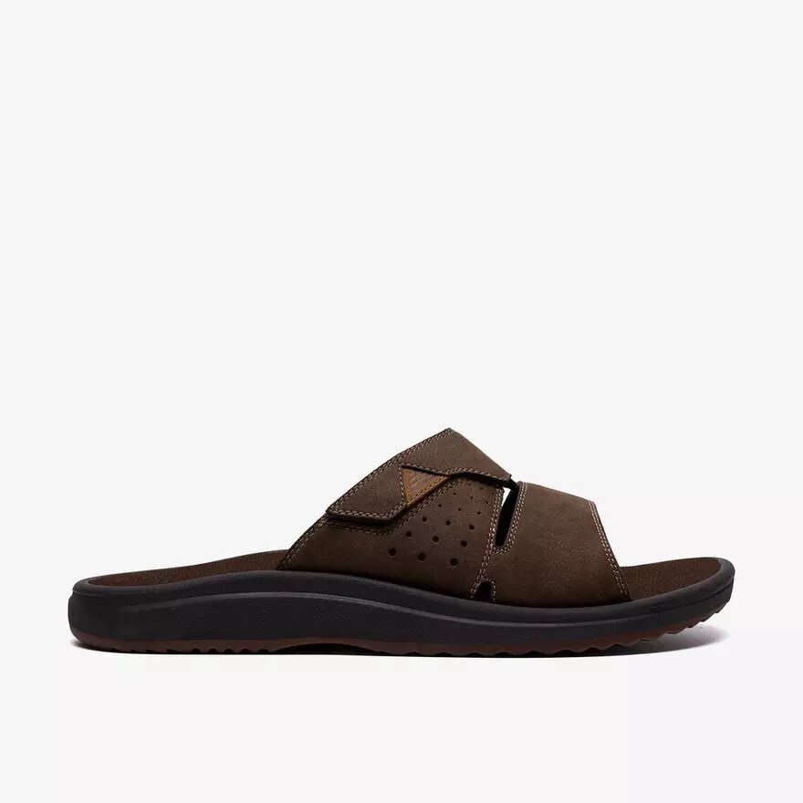 Chanclas Breeze Slide para hombre en marrón oscuro | Clark’s Chanclas Breeze Slide para hombre en marrón oscuro | Clark’s