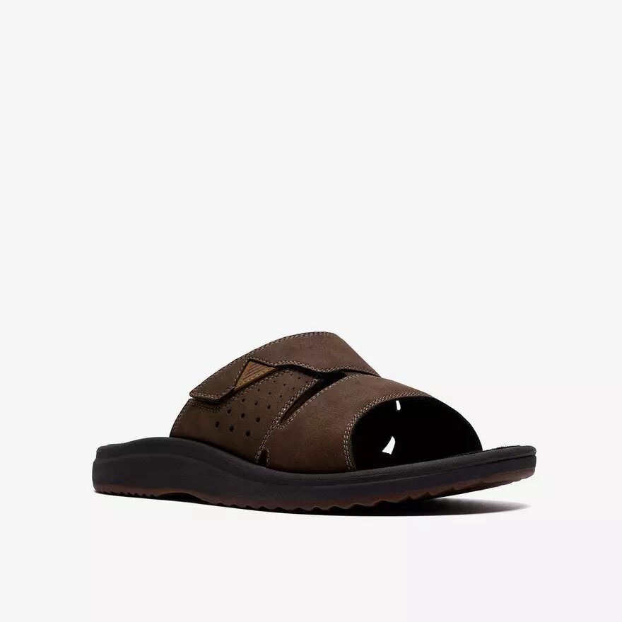 Chanclas Breeze Slide para hombre en marrón oscuro | Clark’s Chanclas Breeze Slide para hombre en marrón oscuro | Clark’s