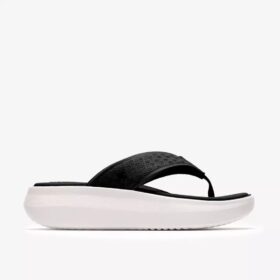 Chanclas Solevana Post negras para mujer